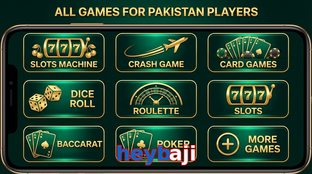 Main screen of Heybaji games page for PK players